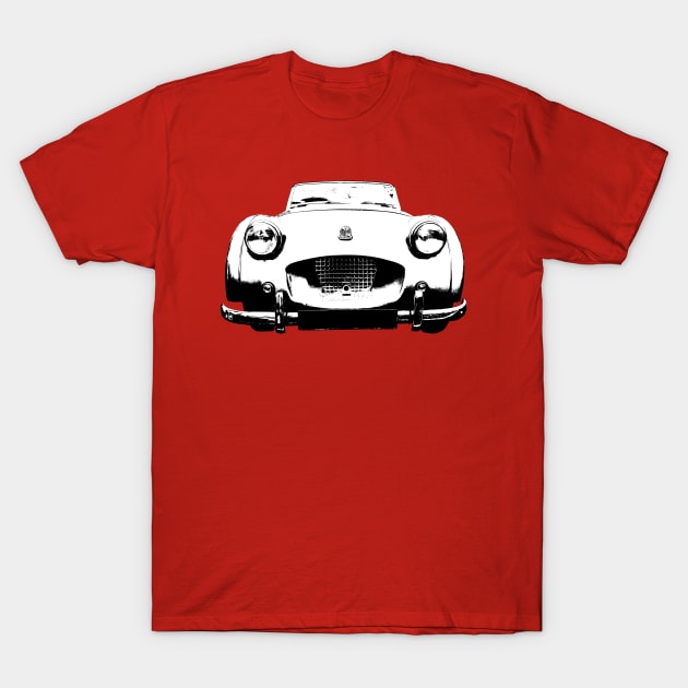 Triumph TR2 1950s British classic car monoblock black/white T-Shirt by soitwouldseem